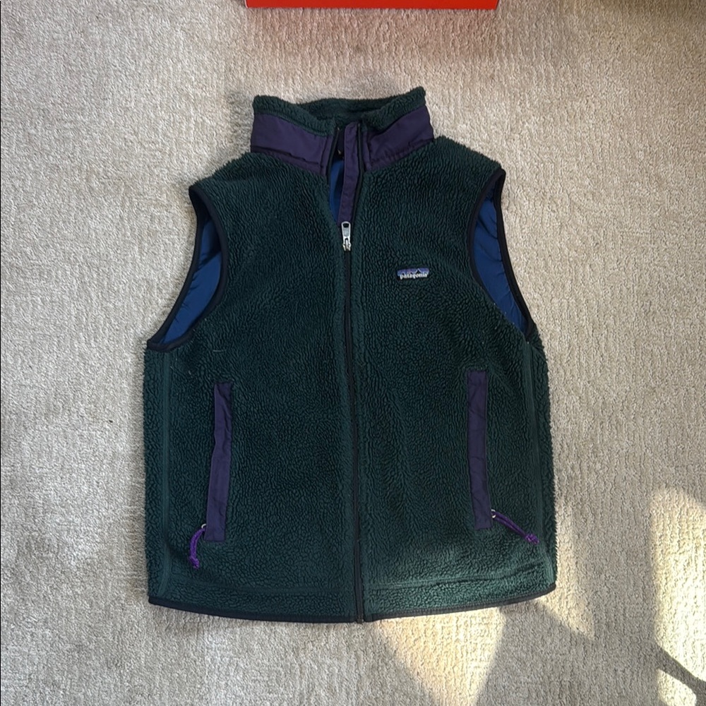 90s Patagonia Green Fleece Vest w
